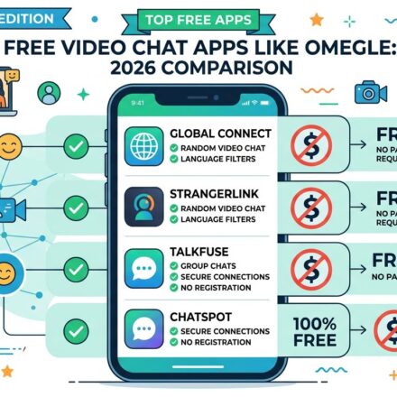 Free video chat apps like Omegle comparison 2026